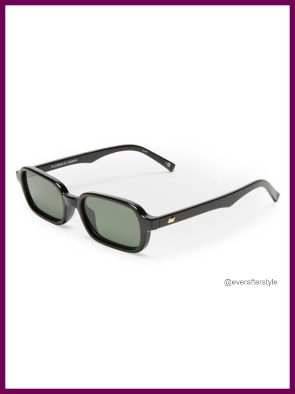 Retro 90s Rectangular Half-Frame Sunglasses UV Protection Unisex